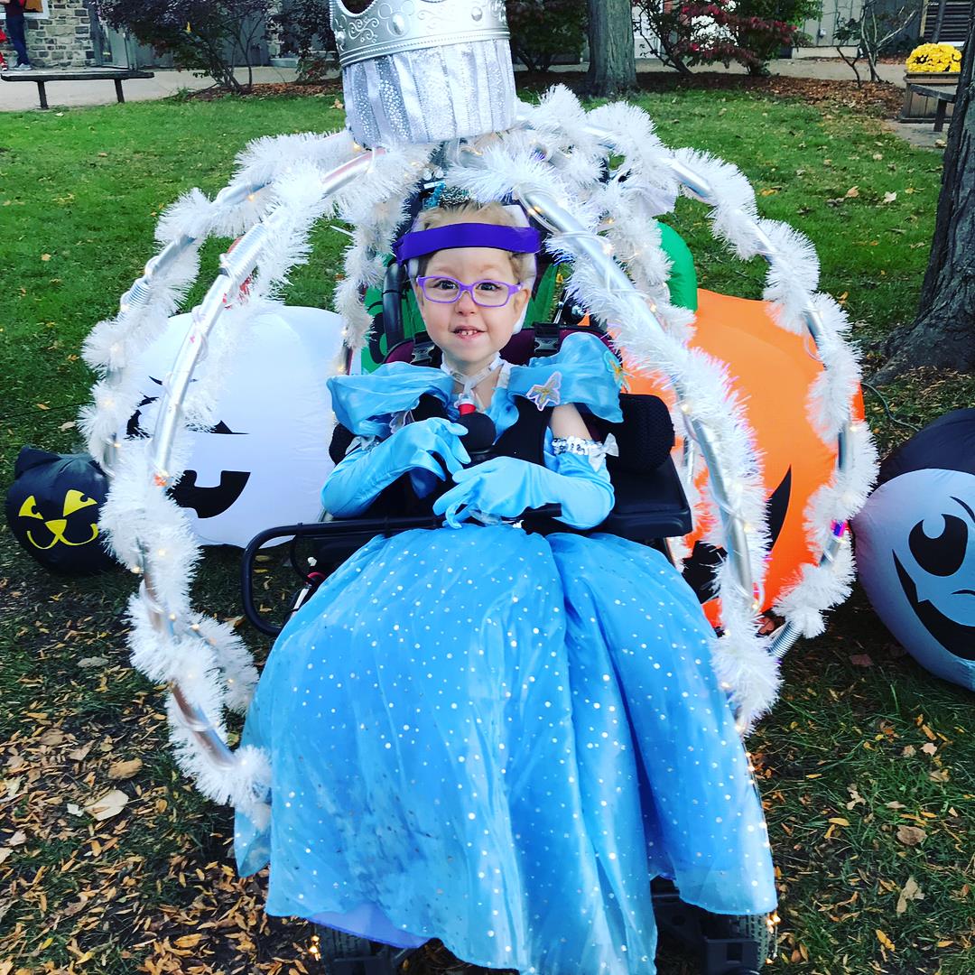 Mom DIYs Daughter's Wheelchair Into Cinderella's Carriage for Halloween