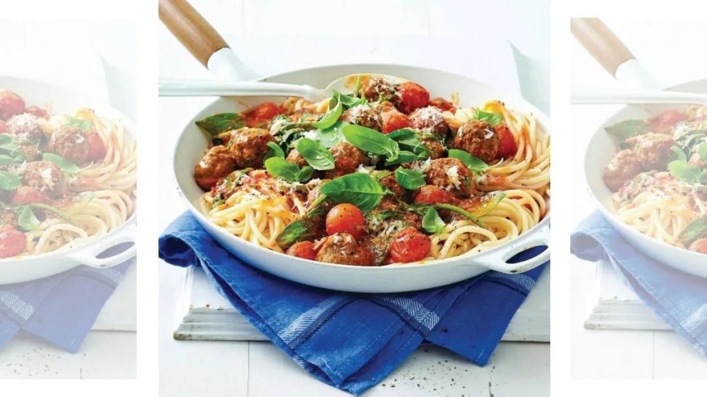 spaghetti and surprise meatballs