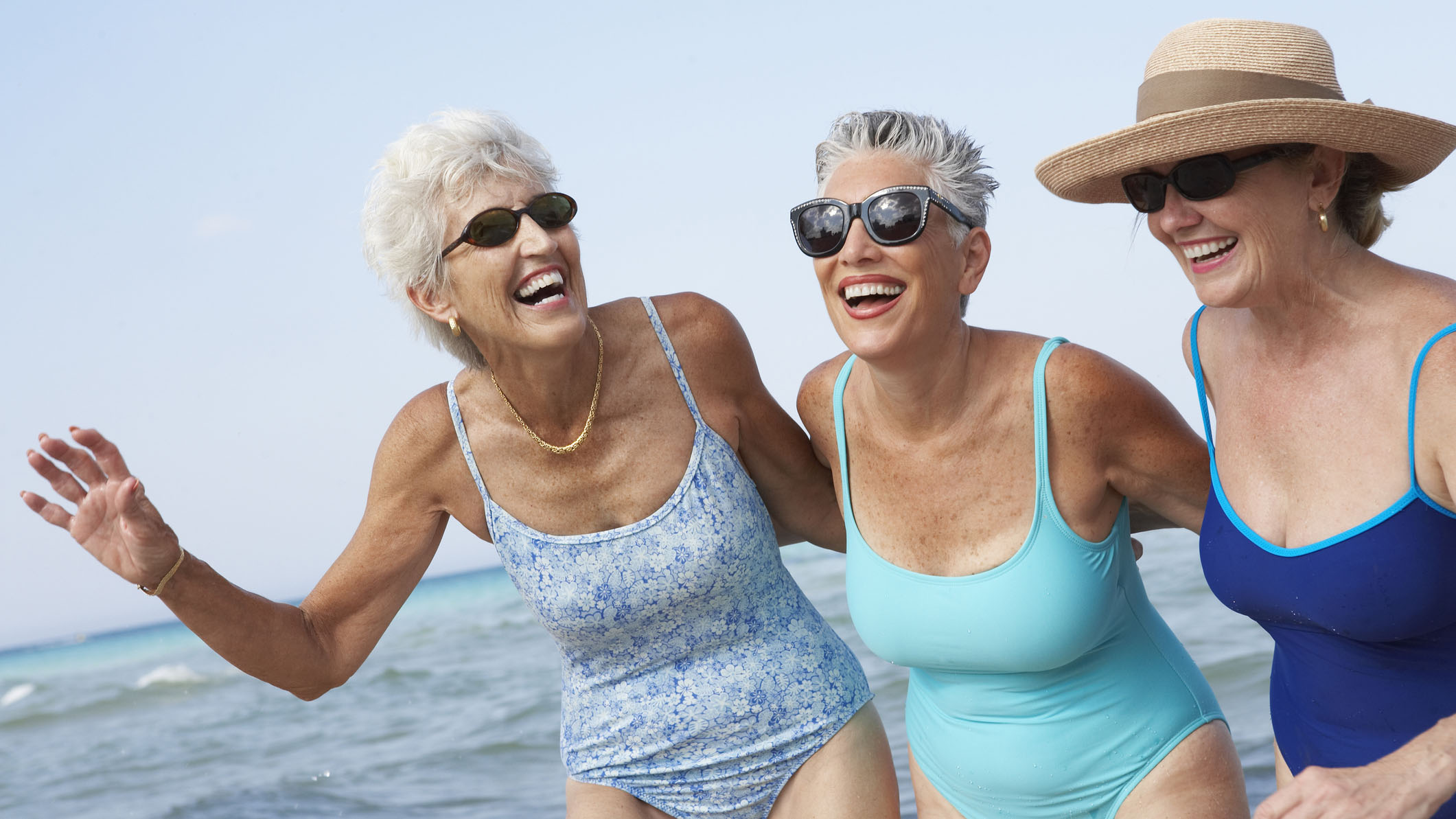 bathing suit for elderly woman