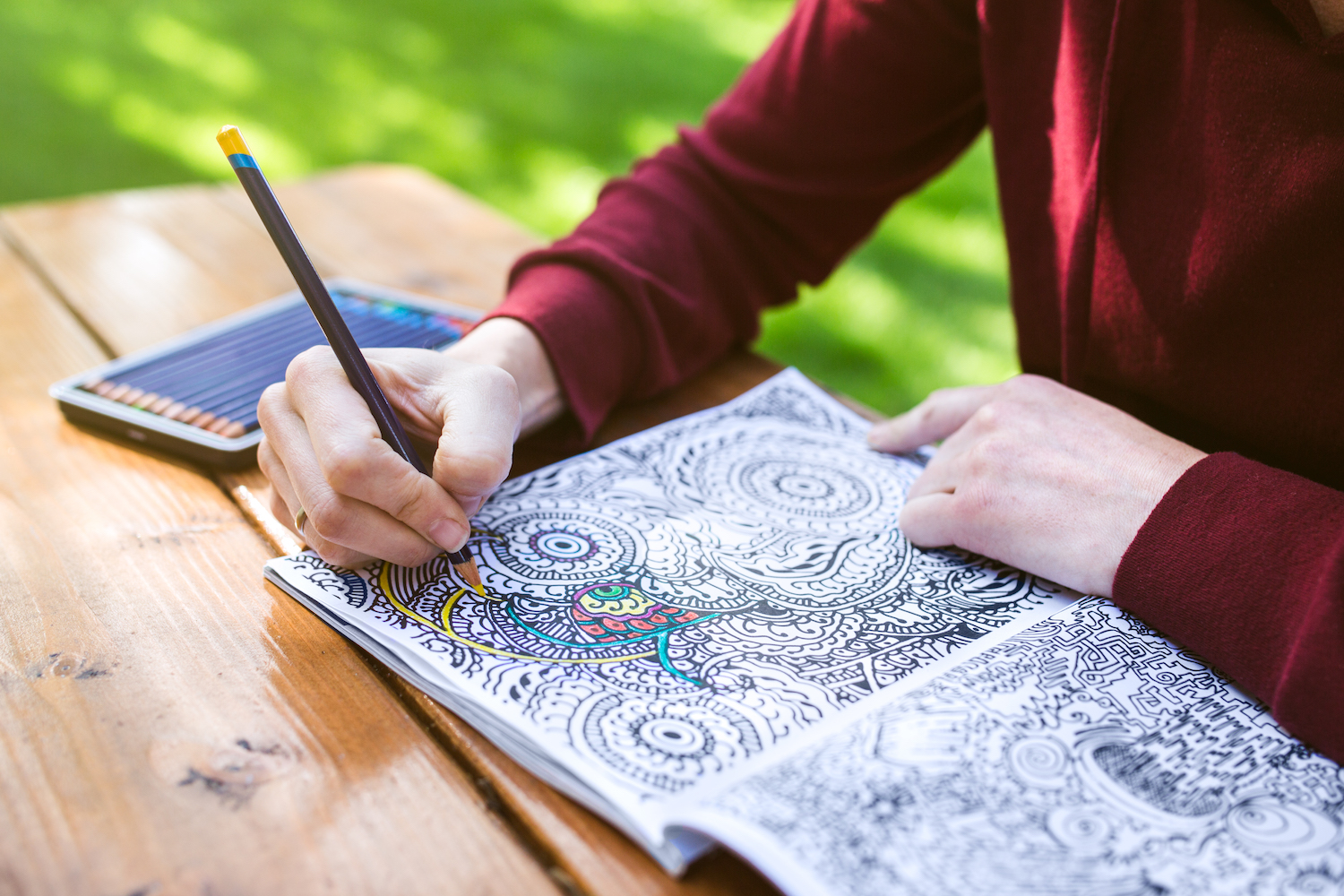 The Mindfulness Patterns Coloring Book: Anti-Stress Adult Coloring & How to  Draw Soothing Patterns (The Mindfulness Coloring Series)
