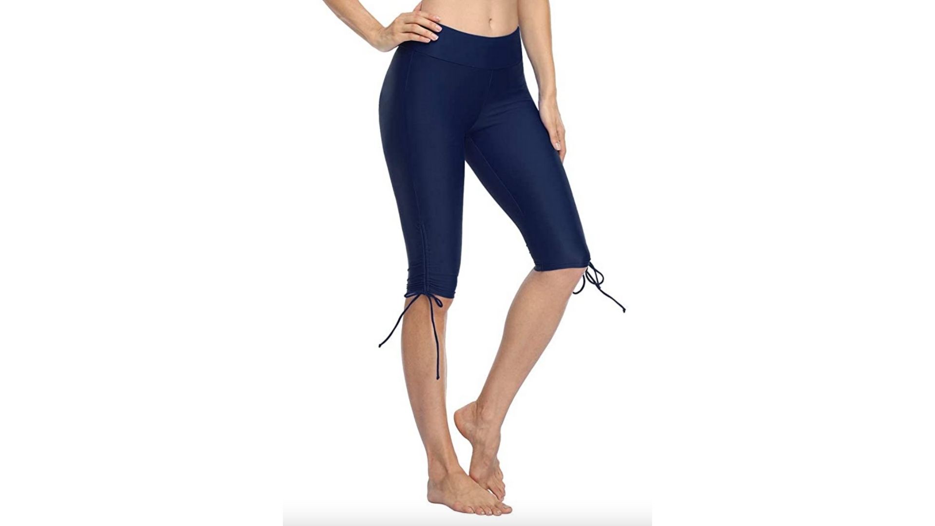 Lands' End Women's High Waisted Modest Swim Leggings with UPF 50