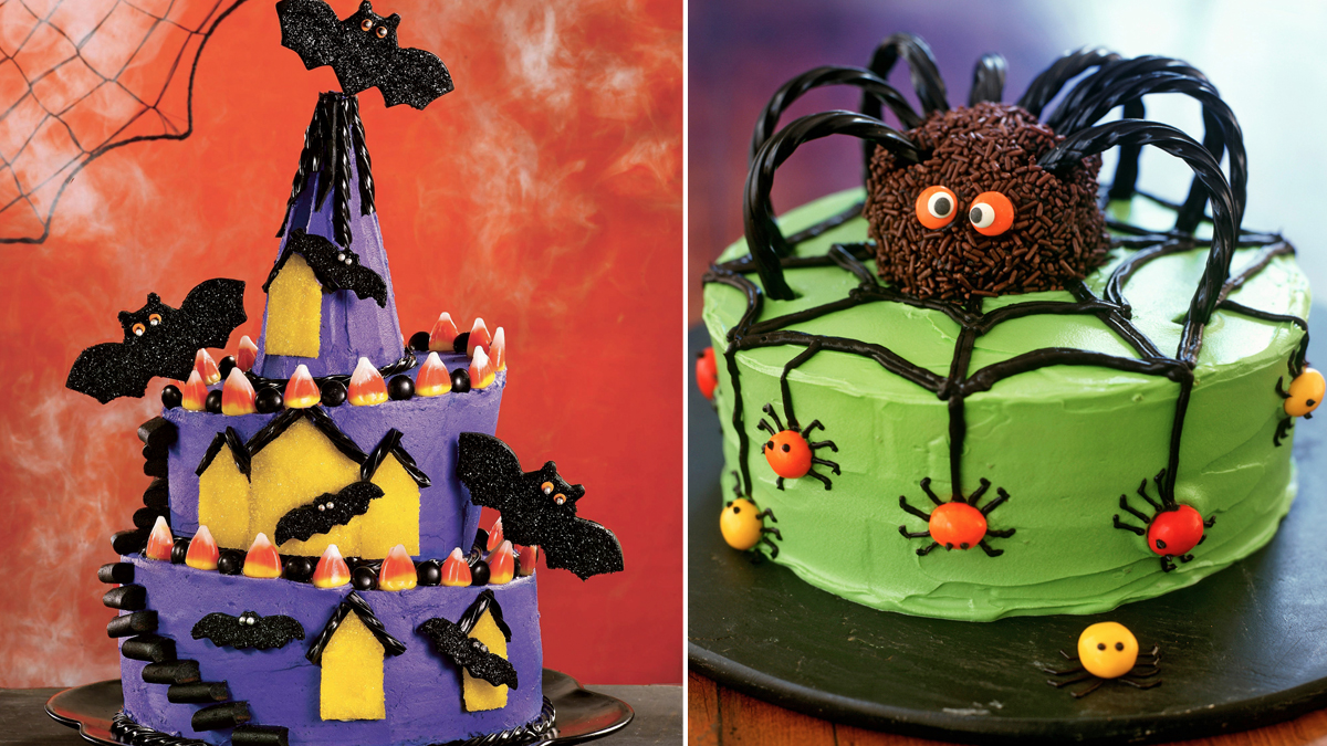 Spider Cake (spice cake with easy to decorate spider topper)