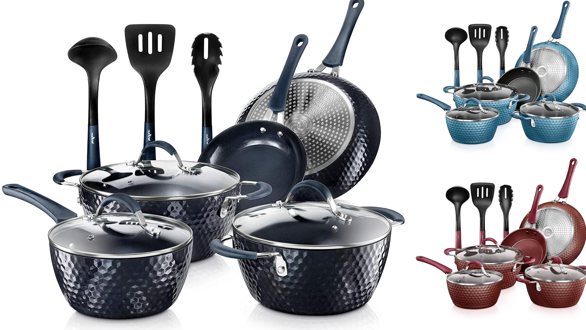 Thyme & Table Non-Stick 15-Piece Cookware Set Hard Anodized Aluminum –  UnitedSlickMart