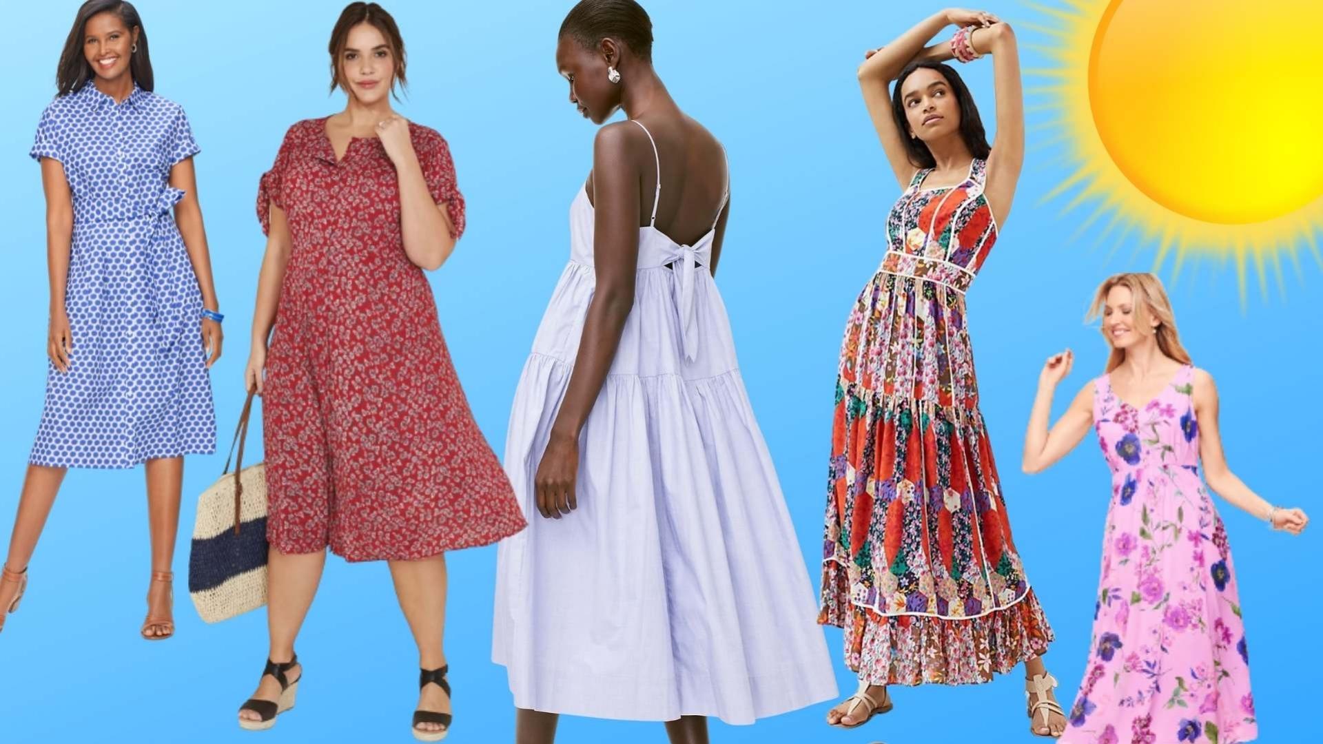 Womens Dresses Summer 2022 Casual Dress Sleeveless V Neck Dresses Loose  Comfy Beach Sundress