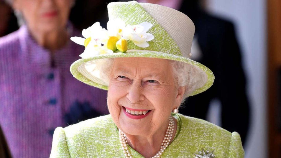 Queen Elizabeth smiling