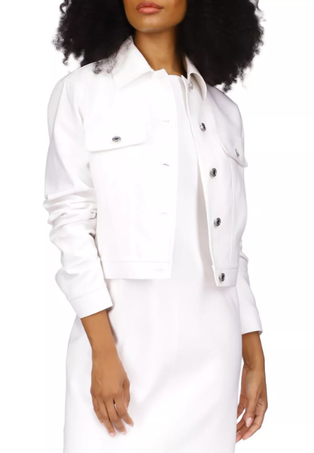 MICHAEL Michael Kors Cotton-Blend Crop Jacket