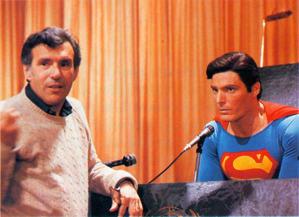 Director Sidney J. Furie and Christopher Reeve