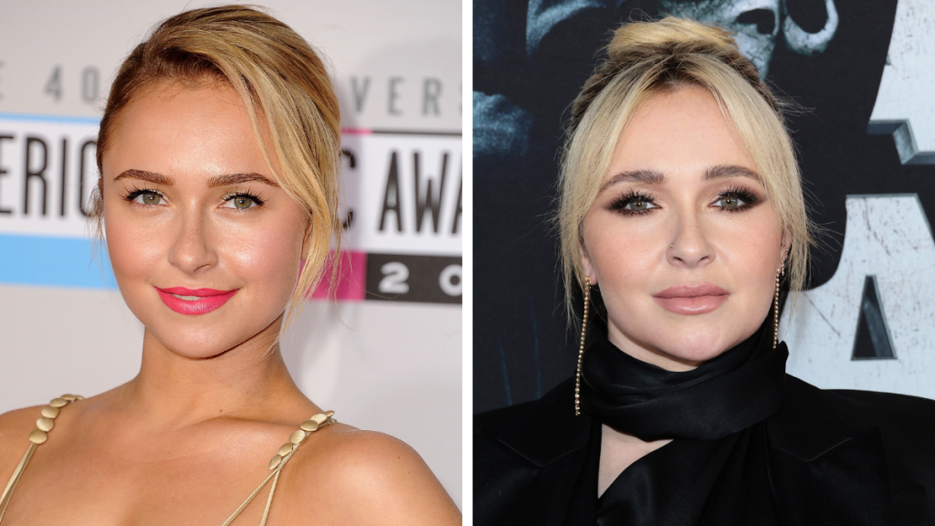 Hayden Panettiere Left: 2012; Right: 2023