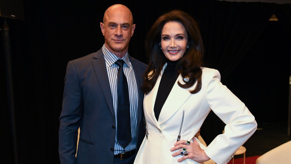 Christopher Meloni and Lynda Carter, 2021