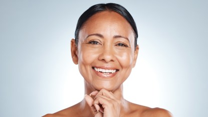 mature woman menopause skin care