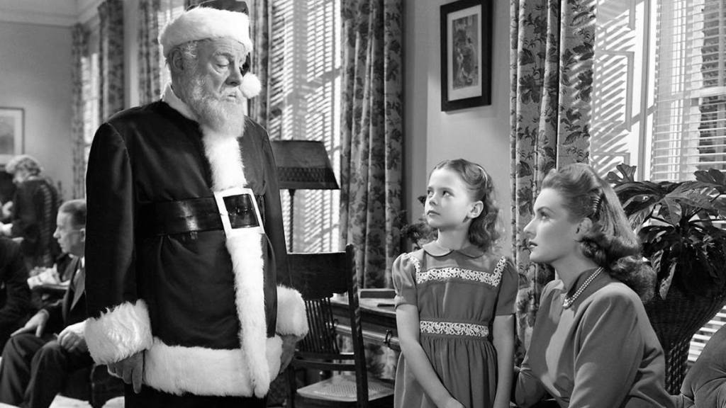 Edmund Gwenn, Natalie Wood and Maureen O'Hara in 'Miracle On 34th Street' (1947)