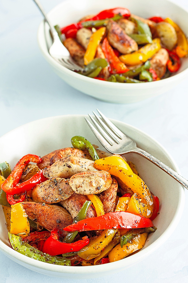 sausage and peppers recipe that can help with thyroid and hair loss