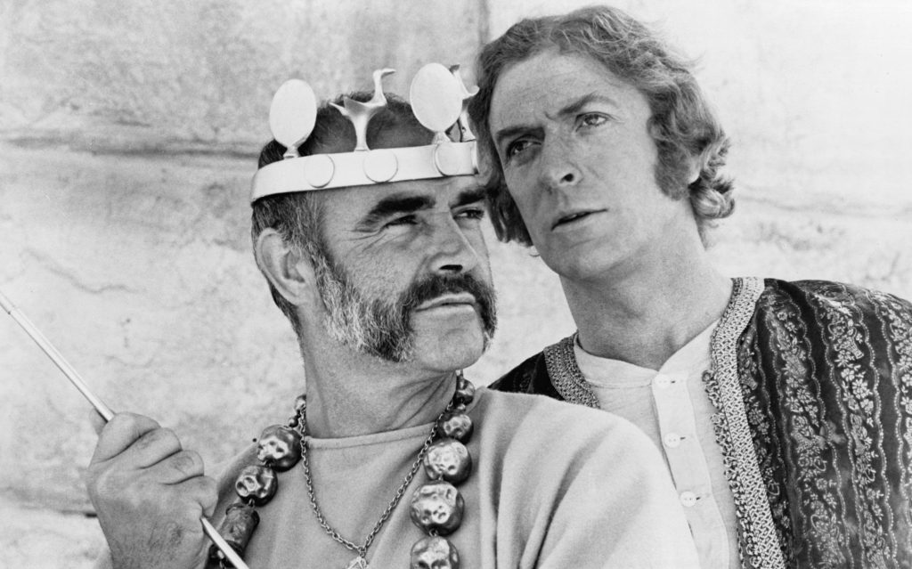 Sean Connery and Michael Caine, 1975