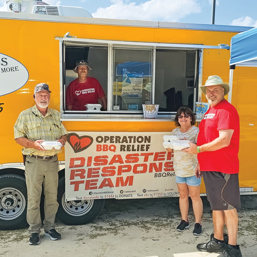 Volunteers are humbled to help with Operation BBQ Relief