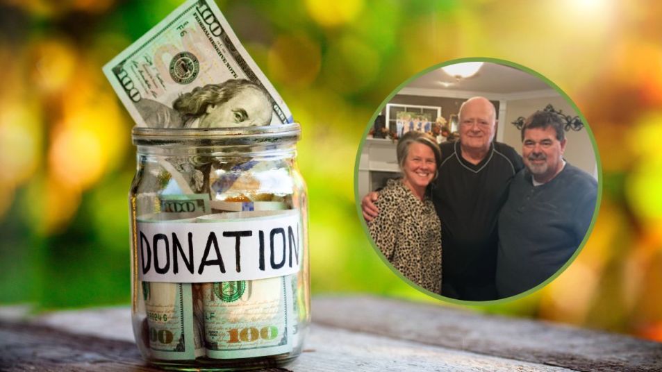 hody childress fund featured photo with 100 dollars in a donations jar