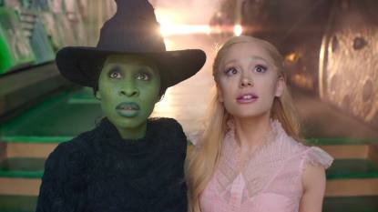 Cynthia Erivo as Elphaba and Ariana Grande as Glinda in 'Wicked'