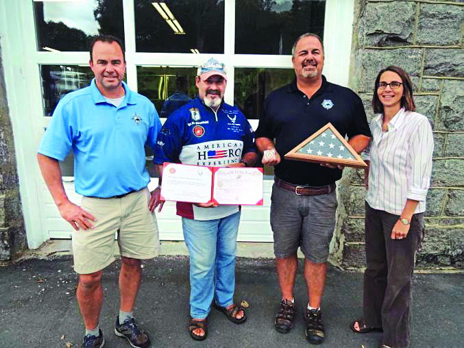 “My greatest joy and honor is being of service to other veterans,” says Joe (second 
from left) Founder of Fishing Outreach Program