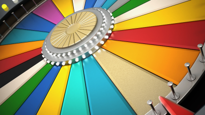 A colorful spinning wheel that can be used for the Wheel of Chores
