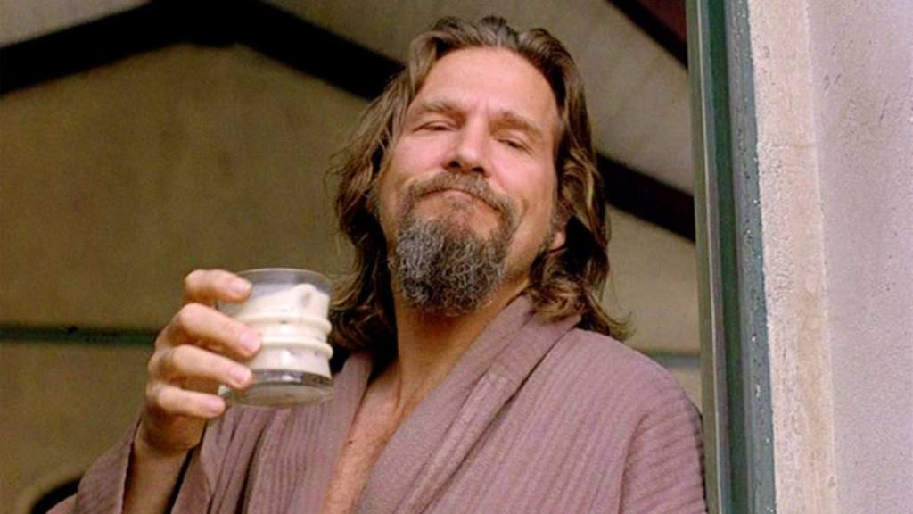 man with coffee cup; jeff bridges young