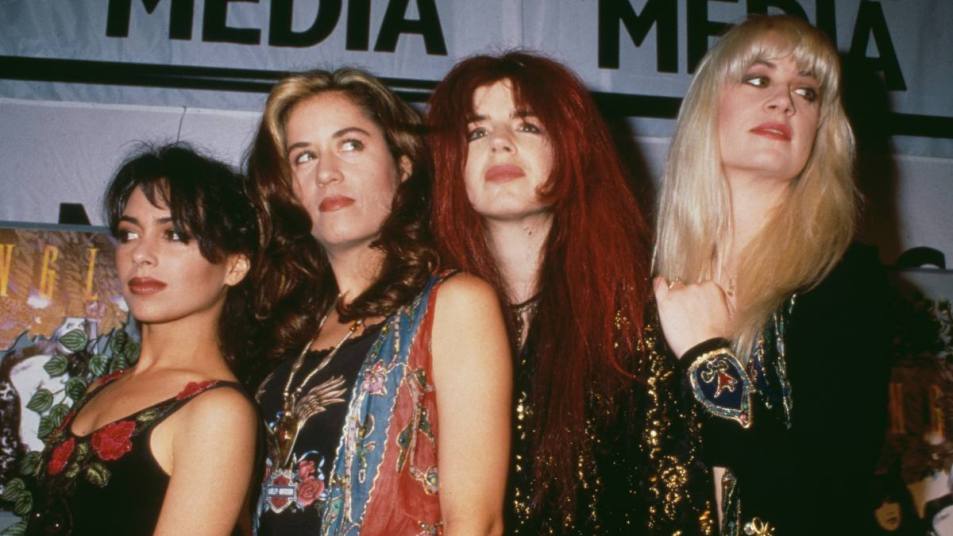 four women posed together; the bangles songs