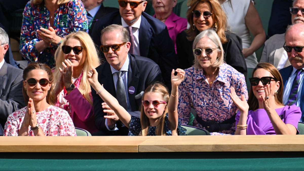 Pippa, Princess Charlotte and Kate Middleton at Wimbledon