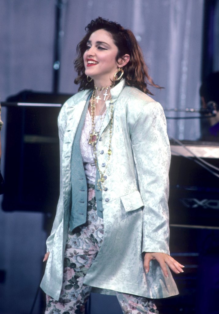 Madonna performing at Live Aid 1985