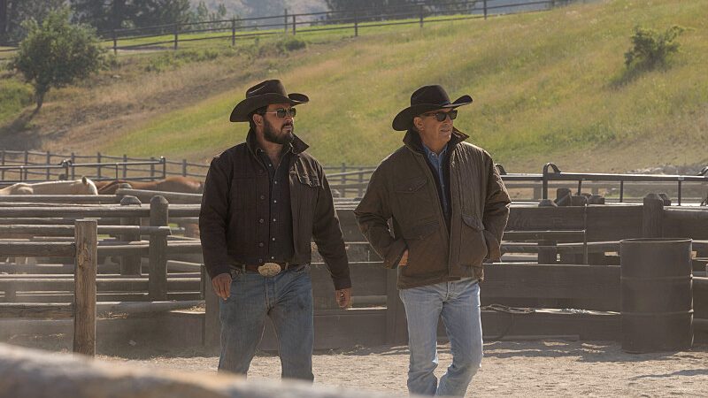 Cole Hauser and Kevin Costner, Yellowstone