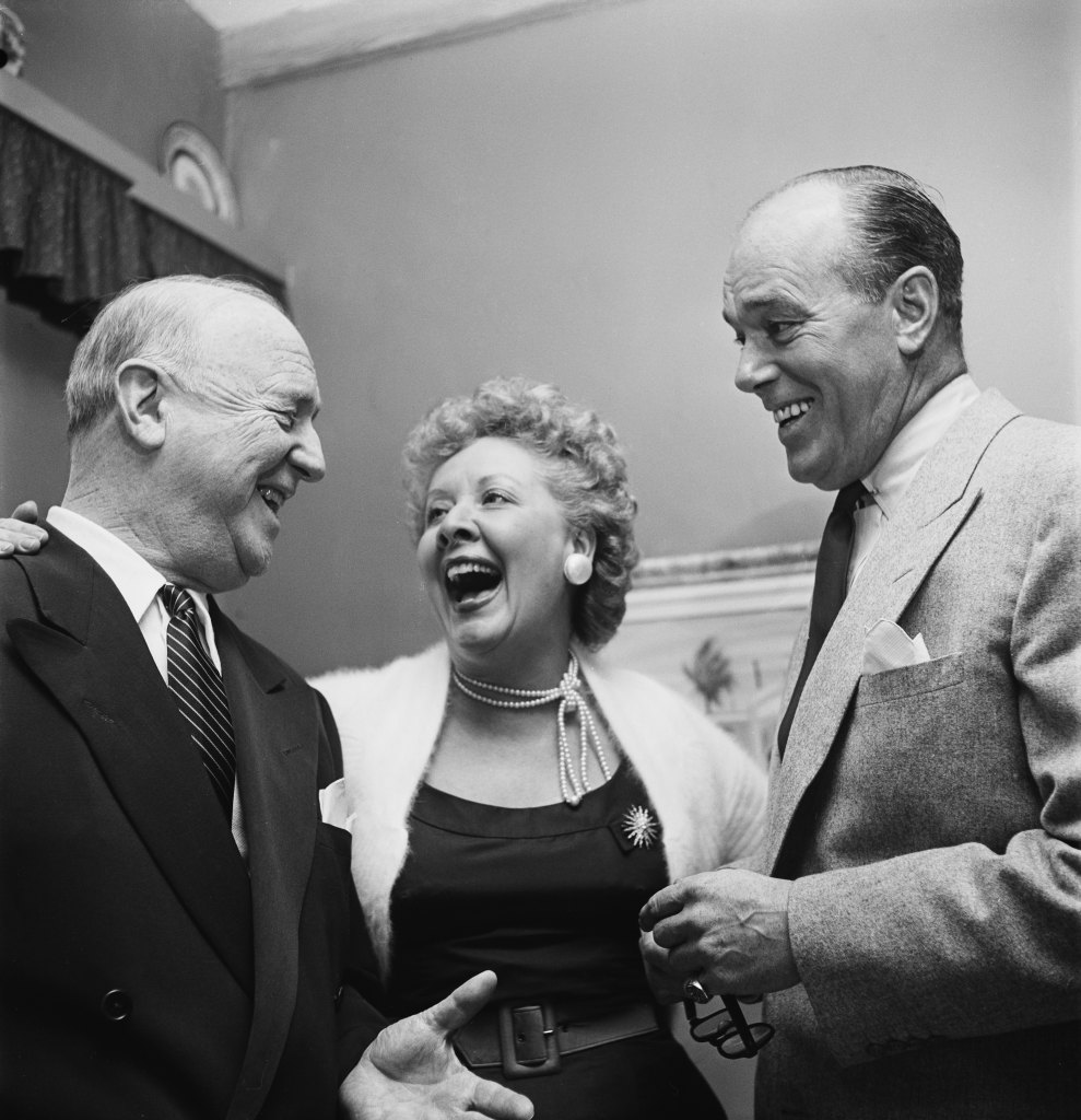 Vivian Vance with William Frawley, who played her screen husband on 'I Love Lucy,' and her real-life husband, actor Philip Ober , at home circa 1955.