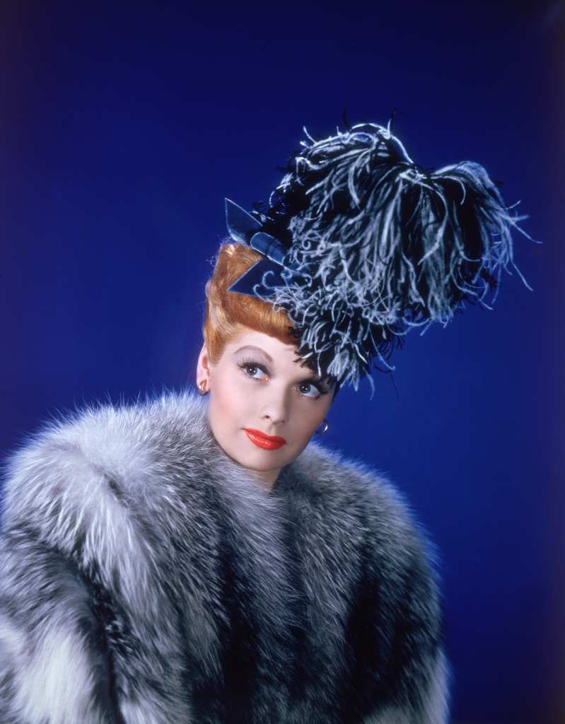 A 1943 promotional portrait of Lucille Ball.