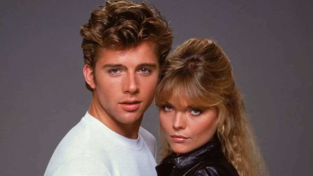 Maxwell Caulfield and Christopher McDonald in ‘Grease 2’ (1982)