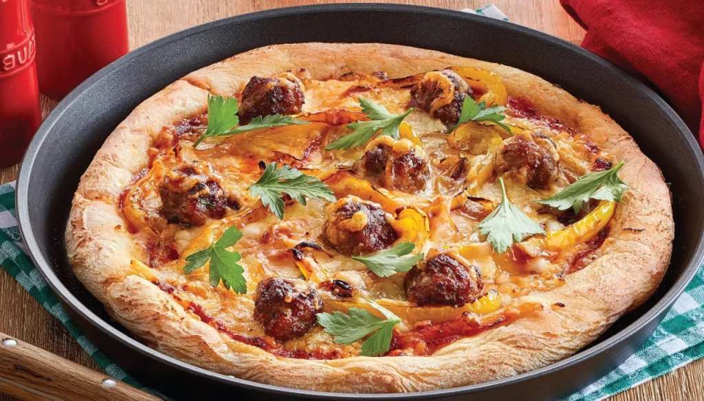 skillet pizza pie one-pot dinner recipe