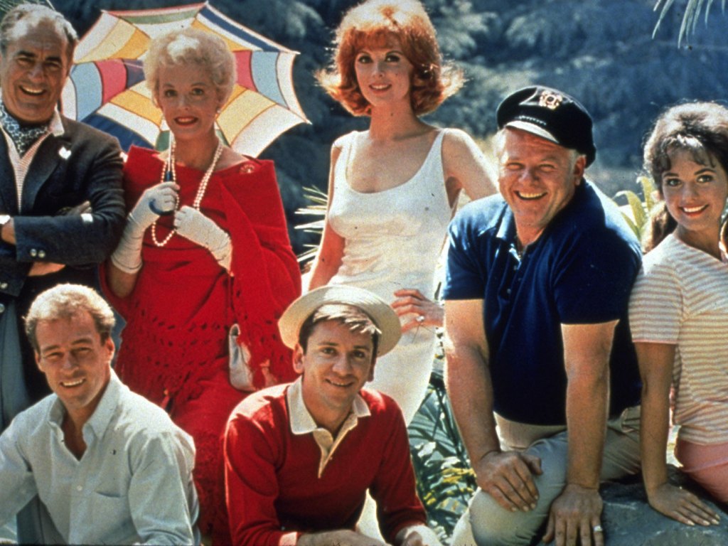 Jim Backus and the cast of Gilligan's Island.