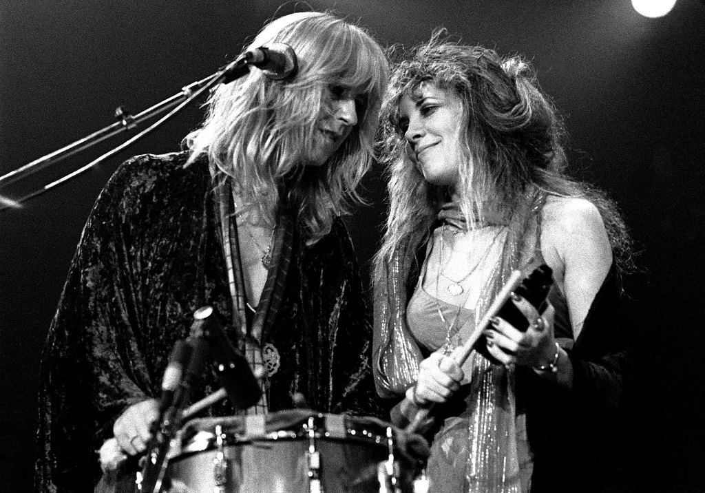 Stevie Nicks and Christine McVie onstage in 1977