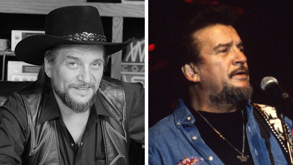 Waylon Jennings in 1987 and 1995 Dukes of Hazzard cast