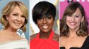 Allison Janney, Viola Davis and Jennifer Garner with side swept bangs