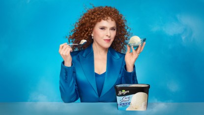 Bernadette Peters in Breyers ice cream ad, 2024