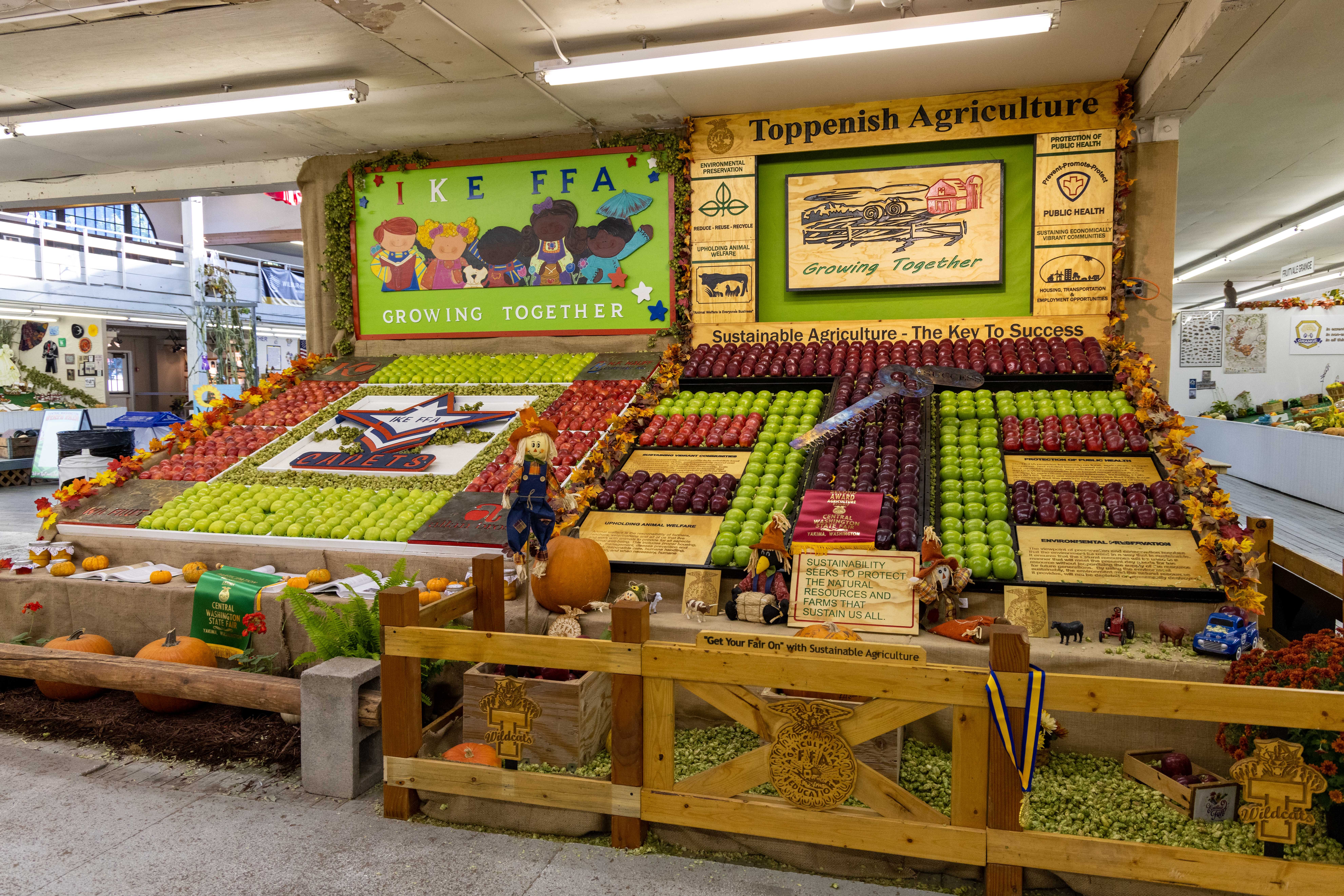 The agriculture displays are a significant part of the Central Washington State Fair