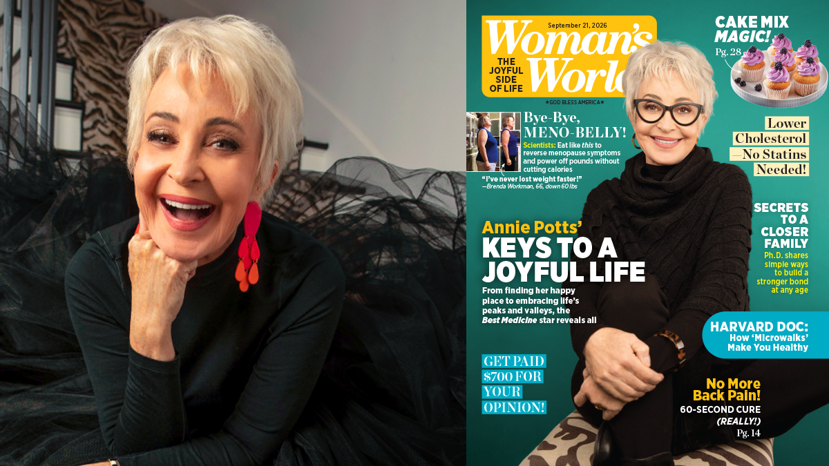 Annie Potts Woman's World Cover Story