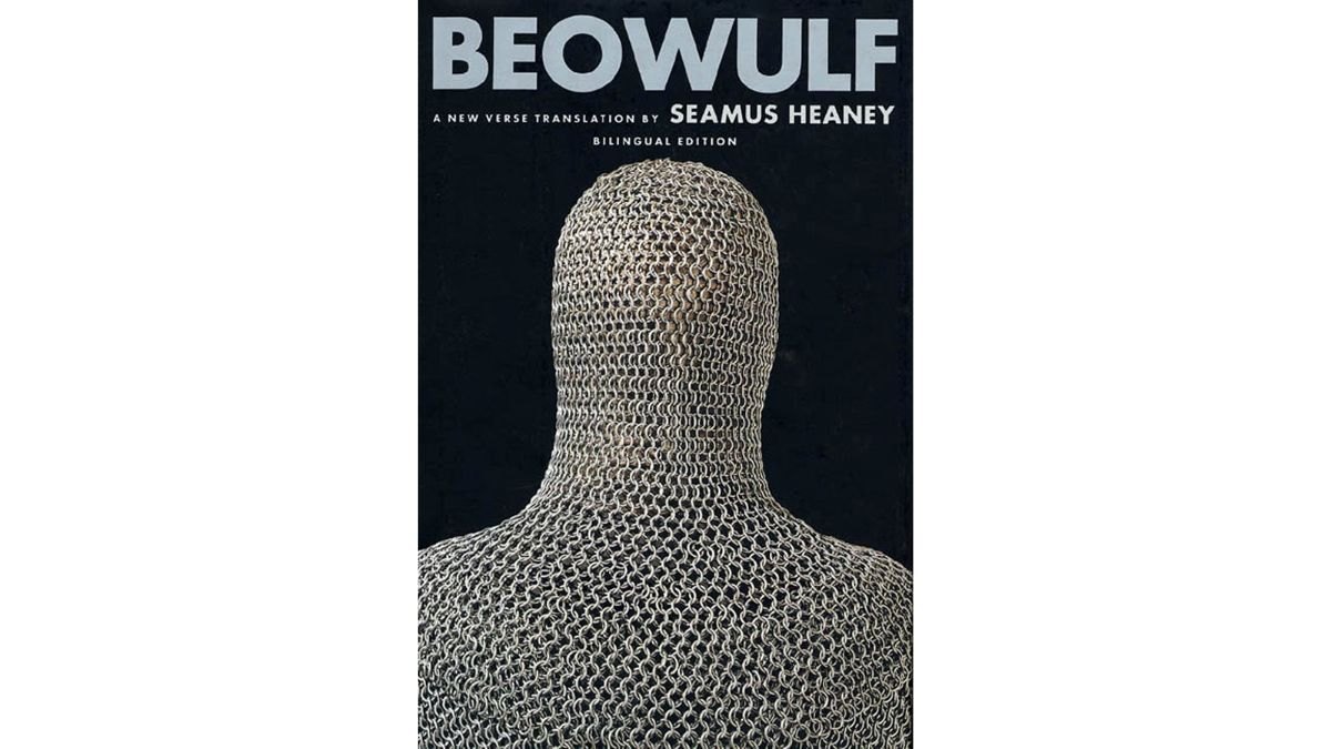 The book cover for 'Beowulf'