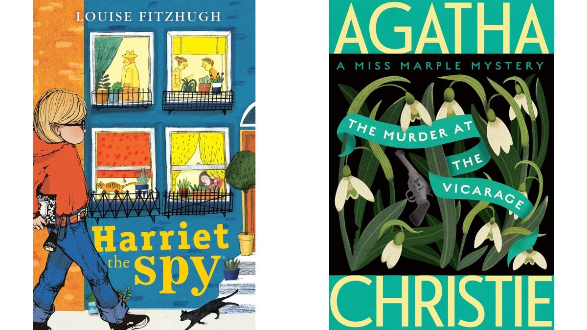 Harriet the Spy by Louise Fitzhugh and Murder at the Vicarage by Agatha Christie - Yearling William Morrow