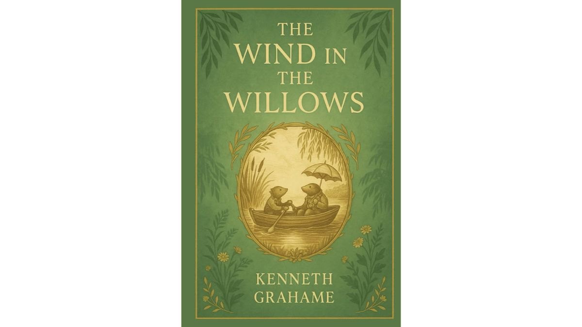 The book cover for 'The Wind in the Willows'