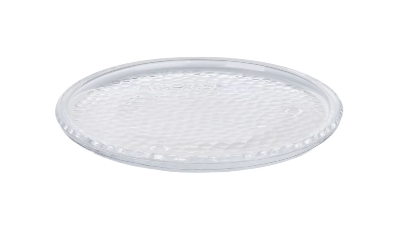 glass plate candleholder