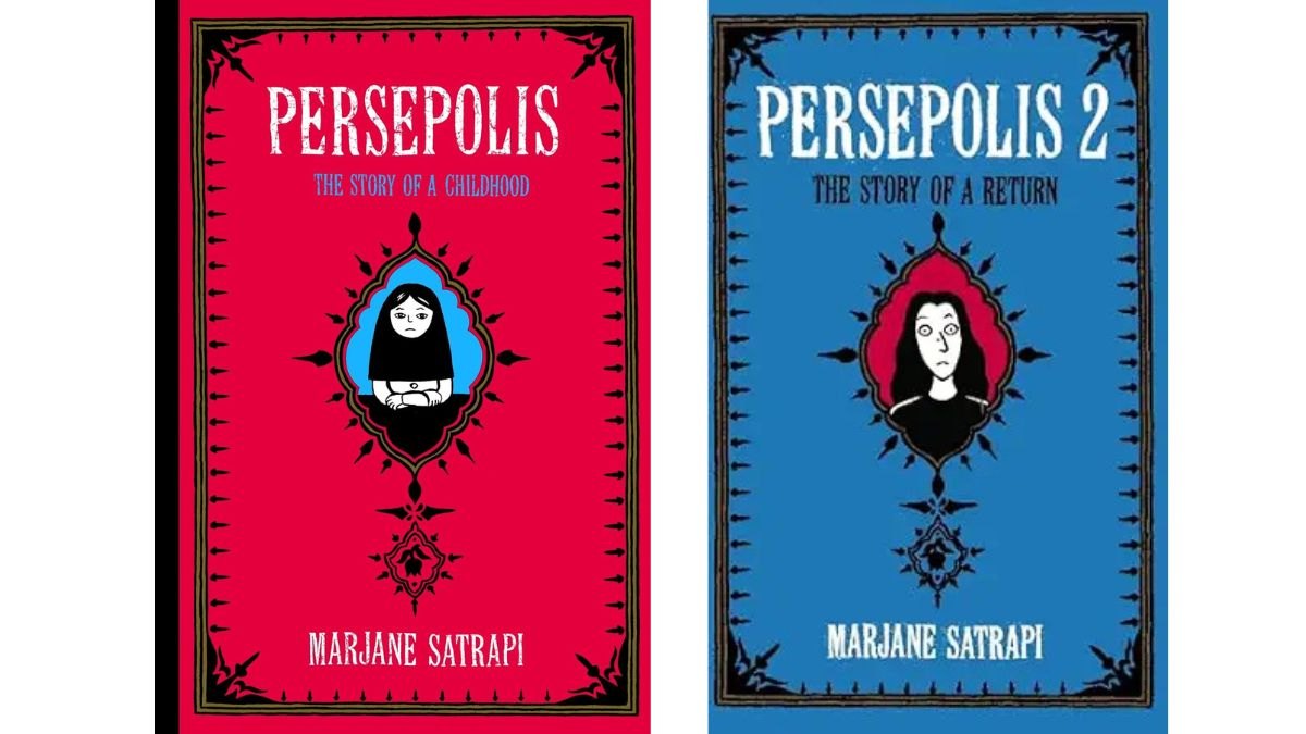 The book covers for Persepolis I and Persepolis II