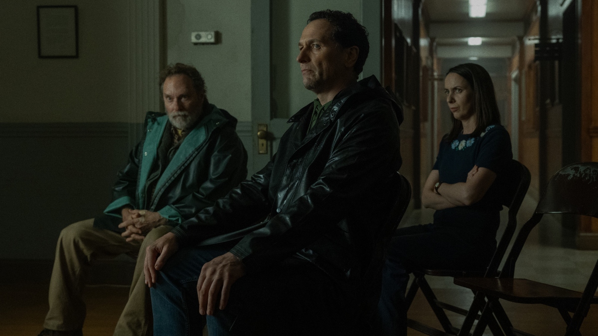 Stephen Root, Matthew Rhys and Kate O’Flynn, Widow's Bay, 2026