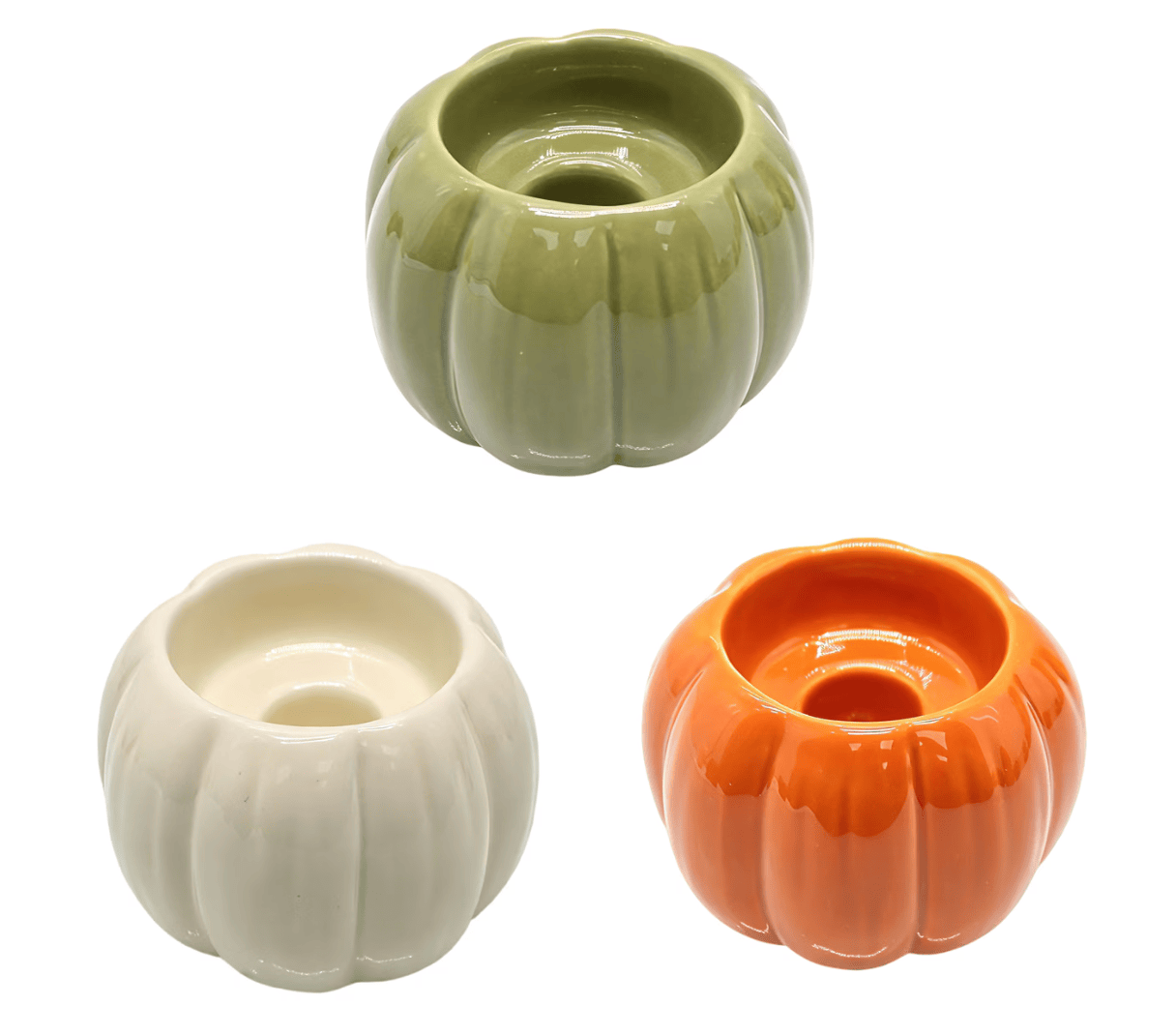 pumpkin candle holder