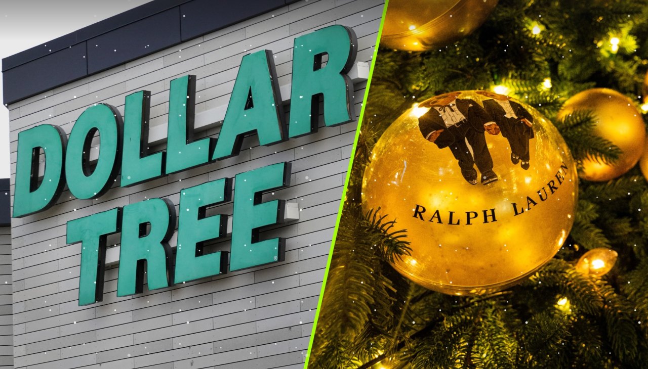 Dollar Tree and Ralph Lauren Christmas
