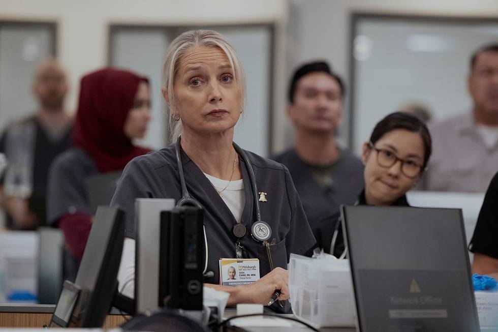 Katherine LaNasa's own breast cancer journey prepared her for her role on The Pitt